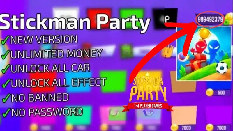 Tải Hack Stickman Party (Full Vàng, Tiền) v2.4.9.2 Miễn Phí Những Quyền Năng Từ Bản Hack Stickman Party