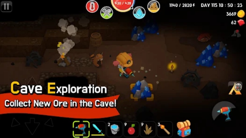 Tải Mine Survival Hack (Full Đồ, Vô Hạn Tiền) v2.9.4 Mine Survival MOD APK